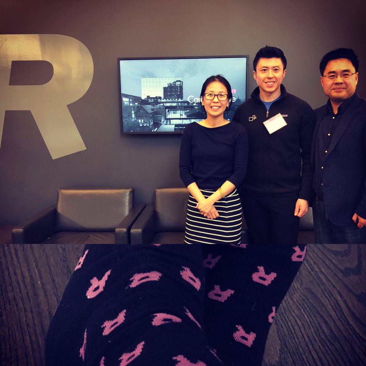 frankfchuang's tweet photo. Spent a nice morning with @rotmanschool MMA students. Love the Rotman @SocietySock - they’re nice and comfy.
#IX #IXeng #UofT #uoftstudentlife #analytics #mockinterview #Career https://t.co/qlNZy7rLDy