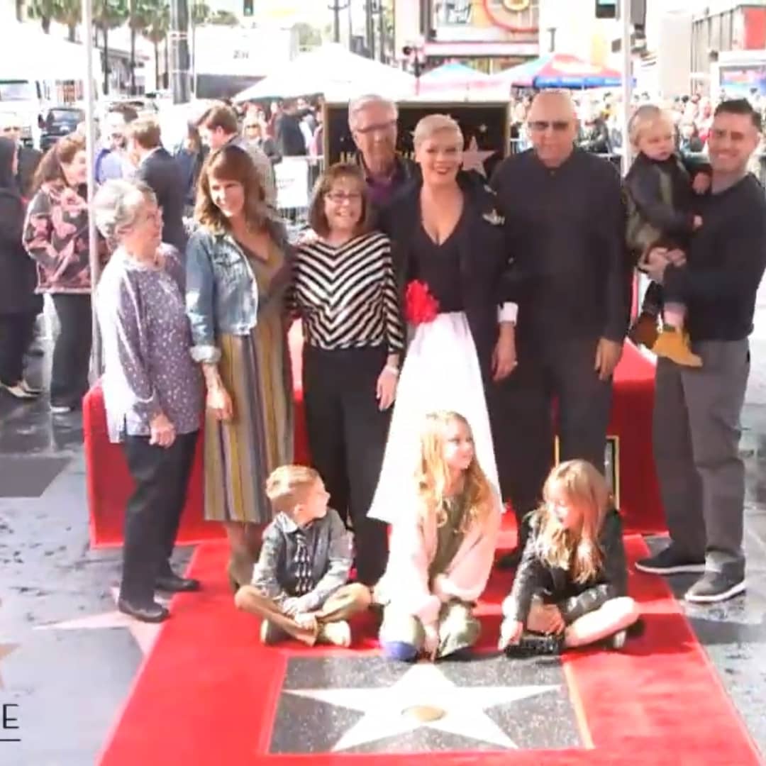 PinkFans_'s tweet photo. @Pink got her star on the Hollywood Walk of Fame today! Congratulations Mama!! 
⭐⭐⭐⭐⭐⭐⭐⭐⭐ https://t.co/bkbHHw4BpA