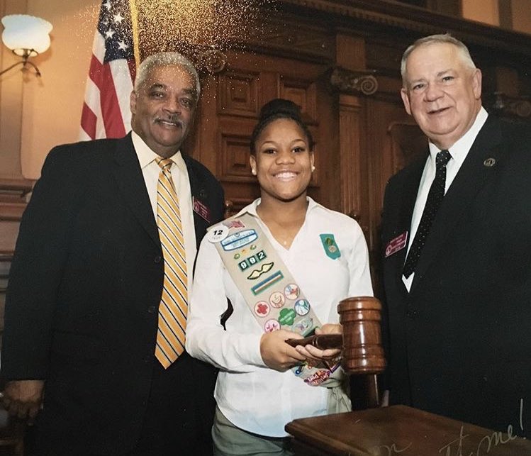 americanexplore's tweet photo. #AEspotlight Cobe C. is in the spotlight today! She has been serving as a Page for State Representative Roger Bruce, for 6 years at the Georgia State Capitol. Congrats Cobe on being such an outstanding leader not only in the classroom but in your community as well! https://t.co/iplBcU9s9O