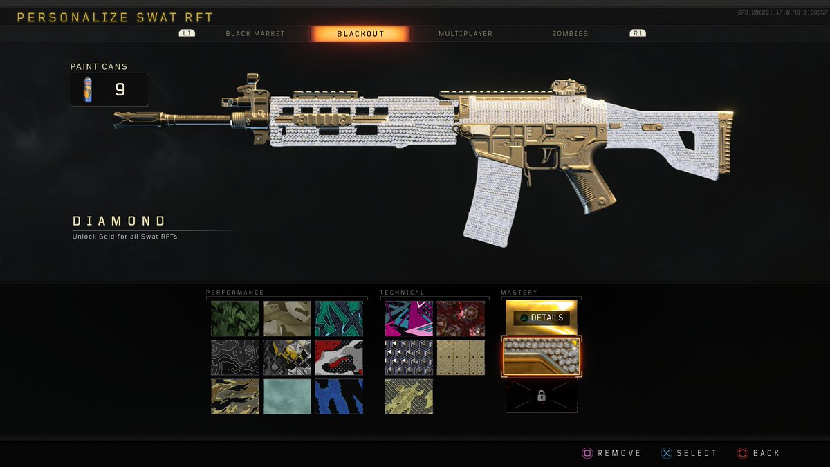 TheFashionFrame's tweet image. What a beaut this is! Diamond in blackout :D
@DavidVonderhaar @BlackOps4INTEL 

#Codblackout #CallofDutyBlackOps4 #BlackOps4