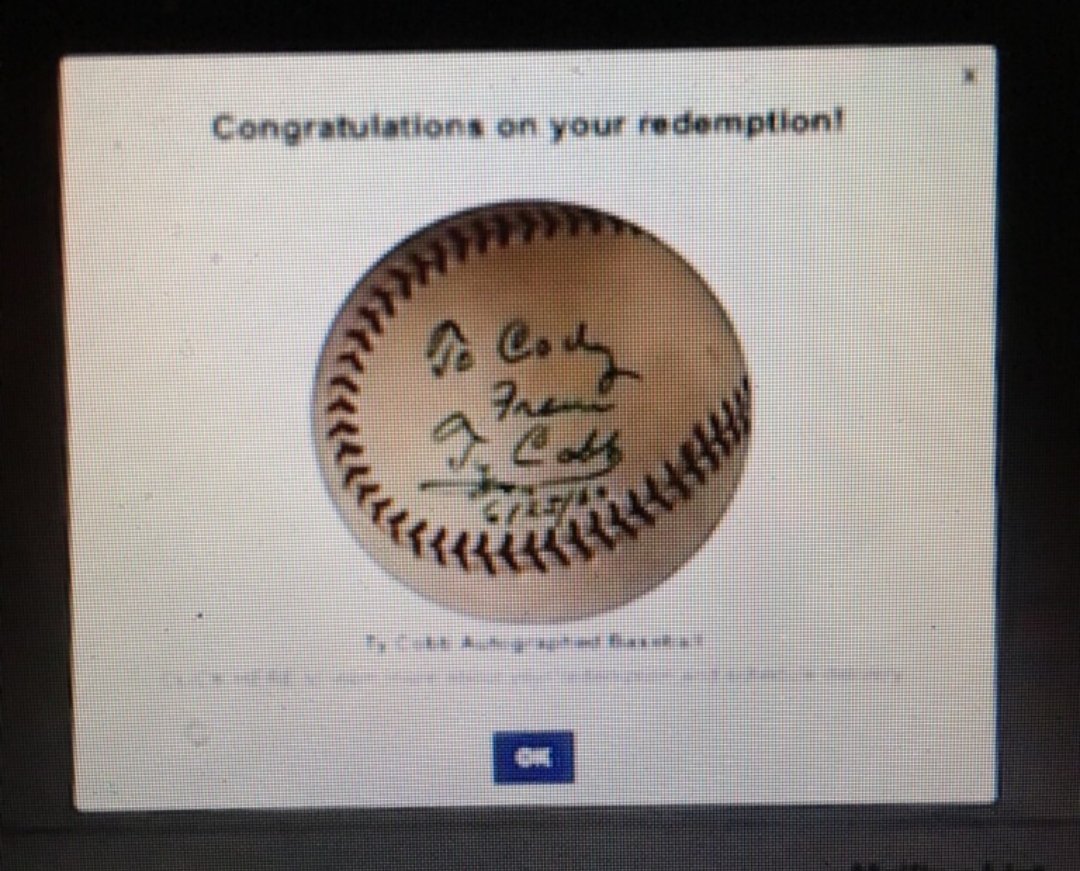 Guys...ummm...we just hit the #TyCobb out of <a href="/TRISTAR1/">TRISTAR Productions</a> Hidden Treasures! Can't believe it! What an incredible pull out of it. Unreal! RT the love here! #TriStar #Auto #Baseball #TyCobb #BOOM #fire #groupbreaks #casebreak