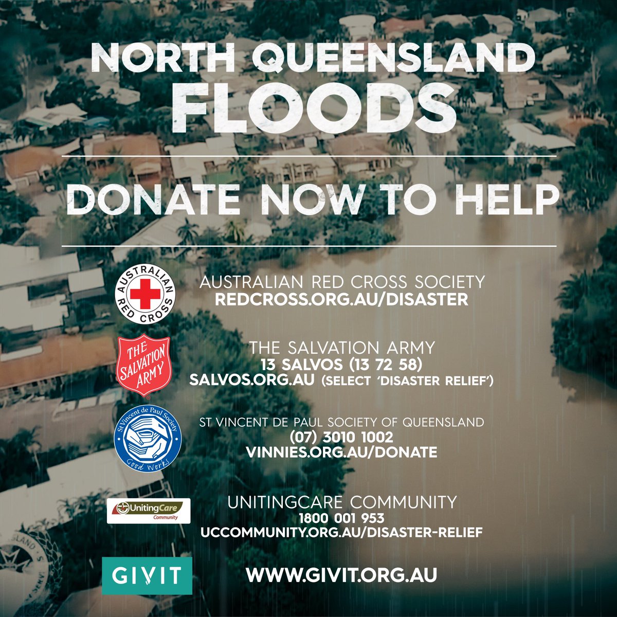 a_palaszczuk's tweet photo. Today I’ve launched the Queensland flood appeal and kick-started it with $200,000 from my govt on behalf of Queenslanders. North Qlders need our help now more than ever. Please dig deep. Details on how to donate 👇#TownsvilleFloods2019 https://t.co/um4HjRz5Y7