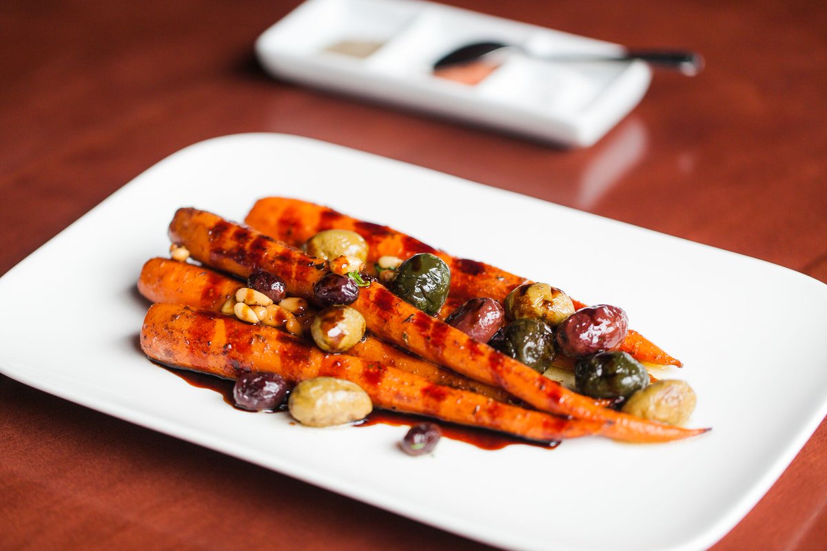 Tunisian Roasted Carrots with pine nuts, olives, mint and Feta cheese- They'll be on our menu when we reopen in Spring!  For now you can get them @ Bird&amp;Bottle in #SantaRosa #SonomaStrong #phoenixrising
