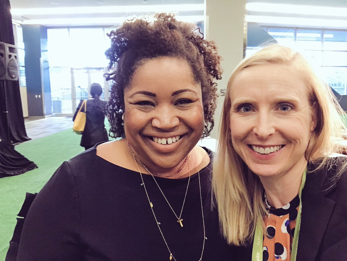 OKL's tweet photo. The indomitable @misslady_tiff and I are solving all the problems and talking about your brilliance and partnership @BGBreck. @pagerduty #inclusionforimpact awards #saastr2019 https://t.co/Yahvs9T4cZ