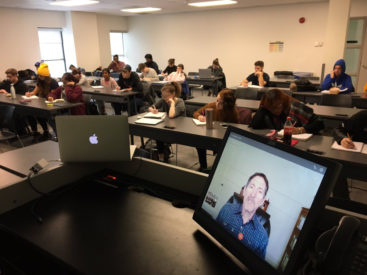 Here’s part of why I love my job: getting students excited &amp; passionate about new topics! Thanks <a href="/JimHandman/">Jim Handman</a> for your great insight today into science journalism. Many of my students are now interested in pursuing these stories <a href="/durhamcollege/">Durham College</a>