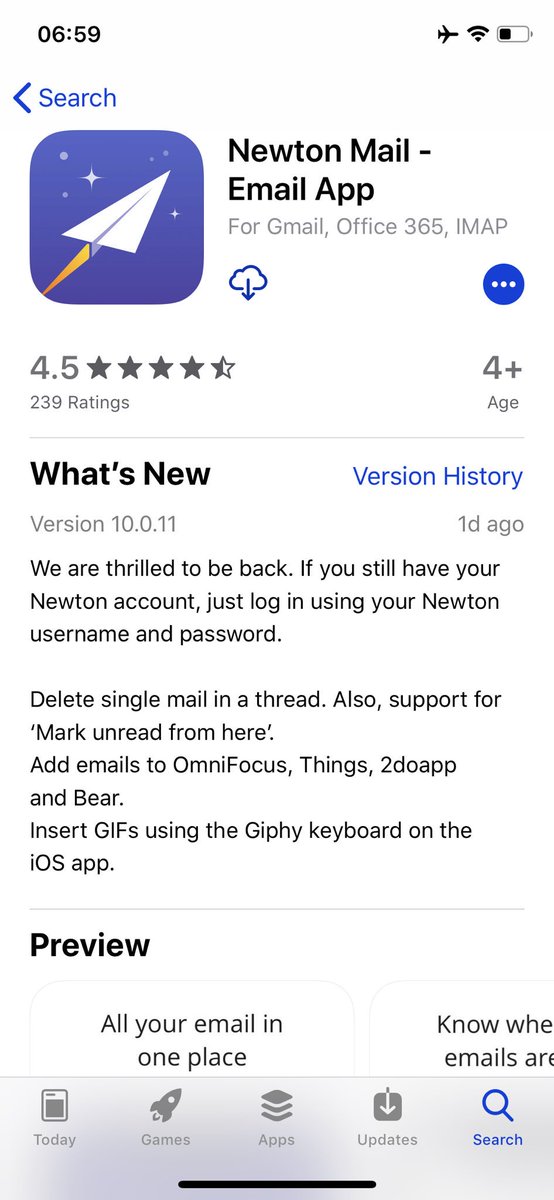 SSC_All's tweet image. #NewtonMail email app is back on iOS App store and Google Play Store  #iOSAppStore #iOS #GooglePlayStore #Android

#NewtomMailiOS #NewtonMailAndroid