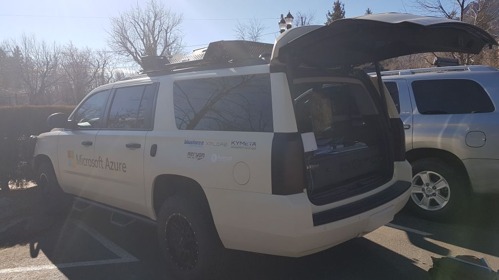 blueforcedev's tweet photo. Great day today at the @AFCEA Cyberspace Symposium. Make sure to check out the @Microsoft Connected Command vehicle w/BlueforceCOMMAND in the back. @John_Black from our team is there!

#RMCS2019 @Azure @Microsoft_Gov #IoT #AI #cyber #CyberSecurity https://t.co/x0p2m6M9IX