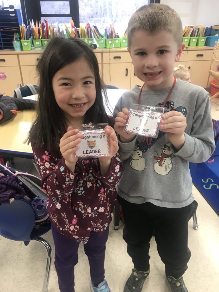 Caught being leaders! These two took initiative and cleaned up the hallway. #wal109