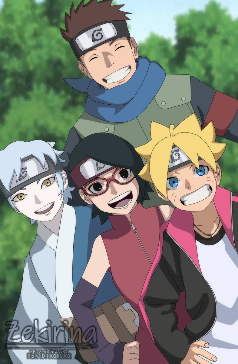 Zekirina New Team 7 Naruto Boruto Sarada Mitsuki うちは サラダ ミツキ うずまきボルト 猿飛木ノ葉丸 T Co 52jdjuvzwr