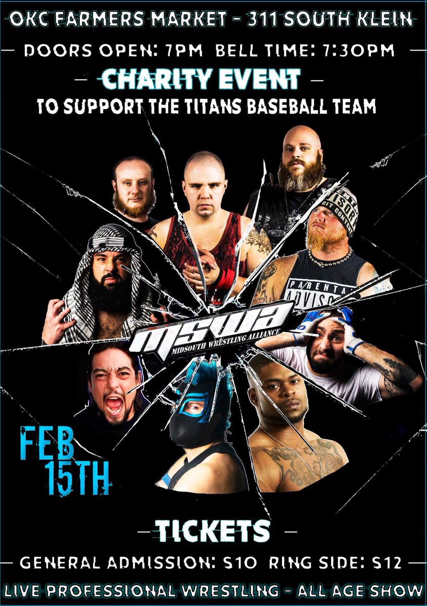 DG_urbanlegend's tweet photo. Next weekend in okc! We’re going to raise some money for the titans! #mswa https://t.co/8KedC421y4