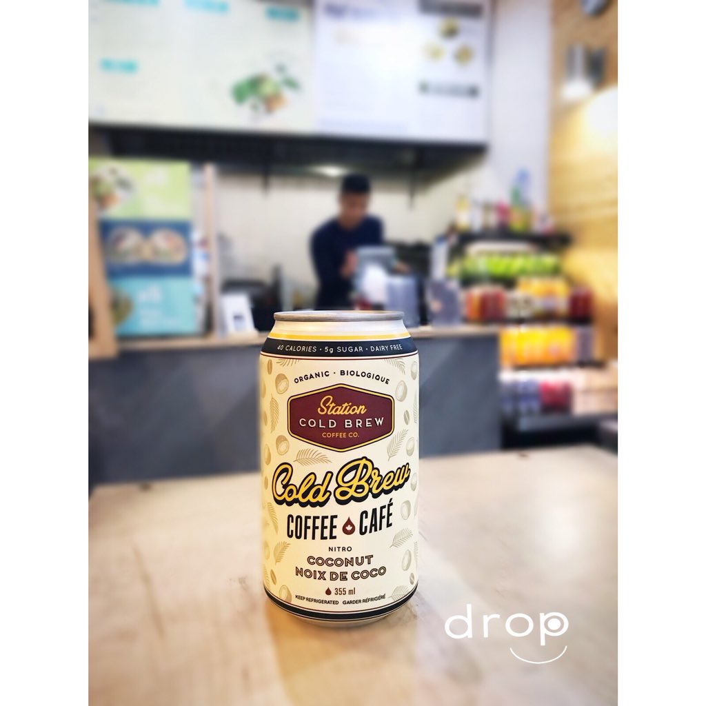 We’re in love with the “Coco”...Station Cold Brew’s Organic Coconut Nitro Cold Brew that is. #coldbrew #CoffeeLover #coconut #coffeeshop