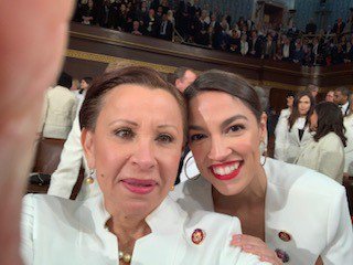 Boricua Power! With my friend @RepAOC.  #SOTU