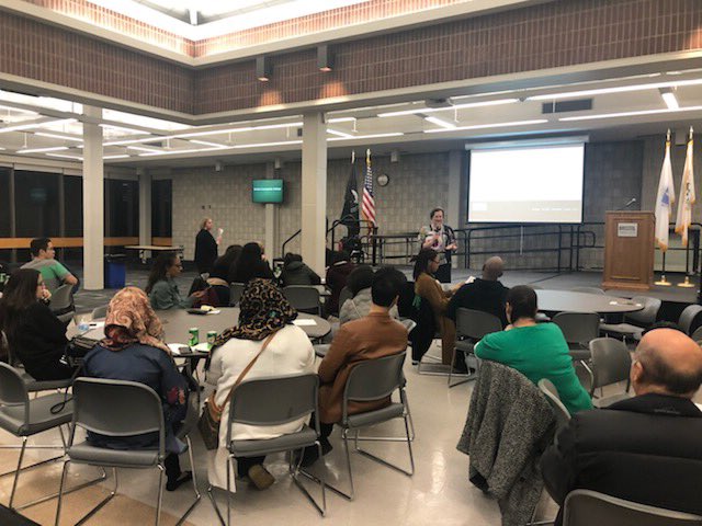 ELLs_frps's tweet photo. @BristolCC hosted @frps_durfee linguistically diverse Ss tonight 2 welcome them 2 the new Early College STEM Starter Academy. TY @BristolCC 4 this exciting opportunity 4 our @frpsinfo Ss &amp; 4 your partnership! @PrezBristol 📚🔬🔭📝📖🧮📐♻️ 🧪 🧫 🧬 #stem #ELs #HigherEdPartnerships https://t.co/v2Joyl5JAx