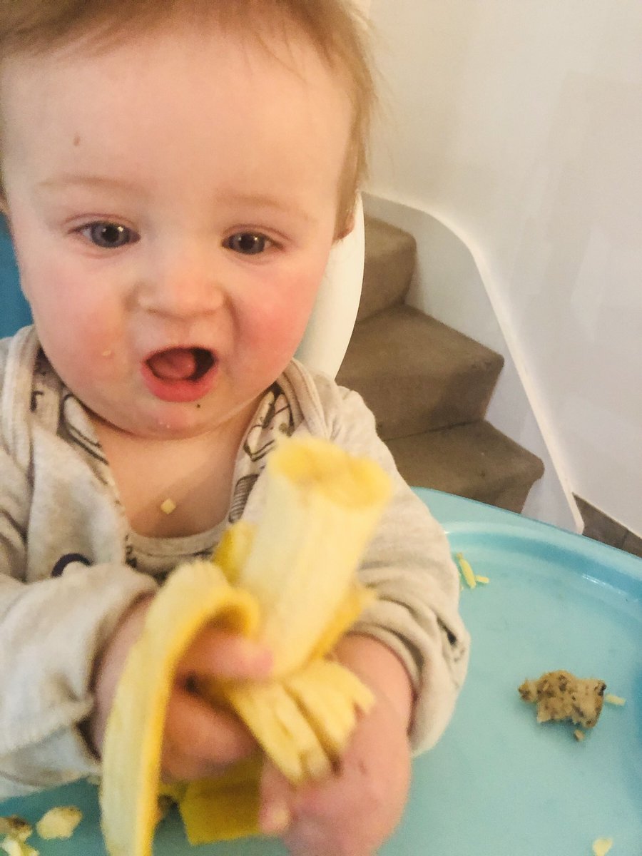 Although #babyledweaning can be a confusing phrase, I strongly believe in the importance of #selffeeding and #funwithfood #dietitianmum #paediatricdietitian #newfoods #messyplay