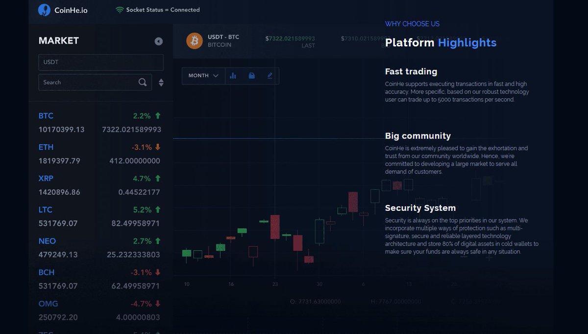 klasik1982's tweet image. THE MOST SECURITY PLATFORM IN THE WORLD

CoinHe is developing security system which uses the most advanced technology:
• Cloud computing • Multilayer security  • Automation warning through notifications, email waring, etc #CoinHe #Bounty coinhe.io