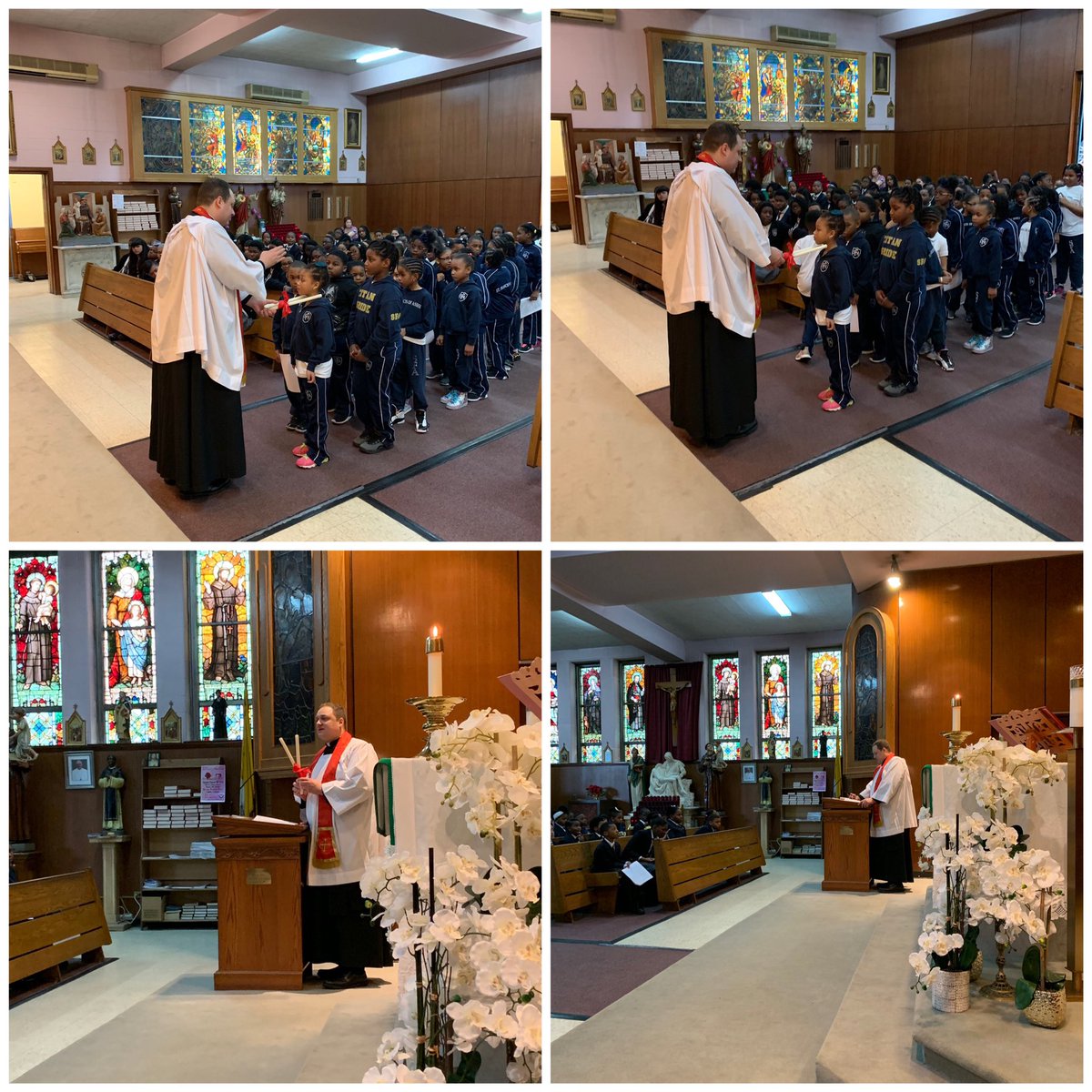 SFABronx's tweet photo. Thank you to Fr. Anderson for celebrating our St. Blaise Prayer Service, and taking the time to bless the throats of our students, faculty, and staff. We are so blessed to be part of the Chaplaincy Program!🙌🏼🙌🏼 #Pathways2 https://t.co/WcVh82o7wW