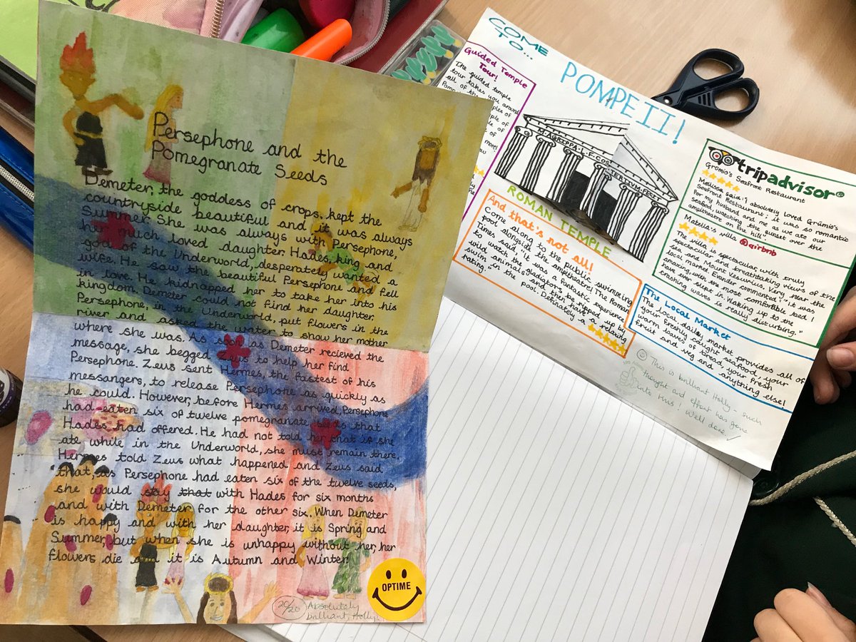 SHSClassics's tweet photo. Admiring some year 7 work...what talented students we have! #classicsrules https://t.co/fYk8WPTvWS