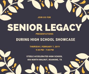Brandih80's tweet photo. Don’t forget to check out @JMSteeleAHS Seniors on the Academic Hallway presenting their #SeniorLegacyProjects. See what our Seniors have to offer the future. #FutureReady #whatsyourlegacy @Tidwell_MS @LeoAdamsMS @MedlinMS @Gene_Pike https://t.co/8V9Vx6Y24v