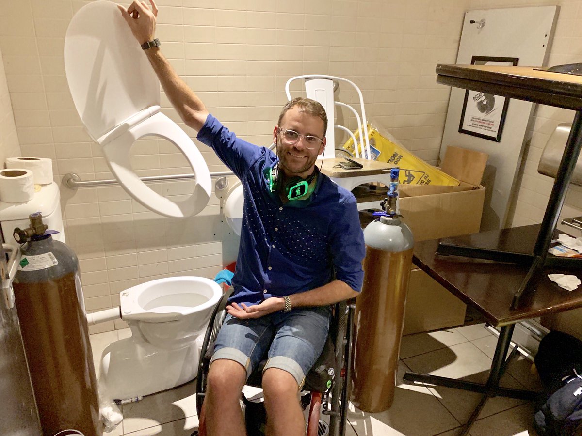 ShaneHryhorec's tweet image. Check out the accessible bathroom @ScaryCanaryBar last night. ♿️🚽@cityofsydney what checks and measures do you have to make sure venues with access are actually accessible? Broken lifts, store room bathrooms and locked accessible entries are all too common. @PWDAustralia