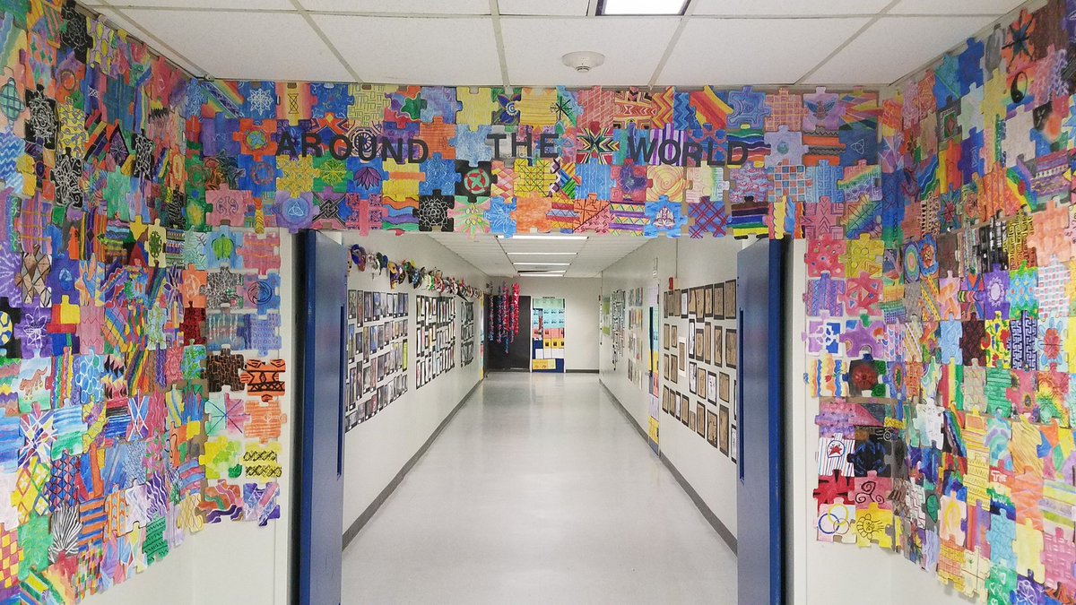 MrsMalinJPT's tweet photo. Come check out the Art Hallway 2019, Around the World! https://t.co/oW1guHozr5