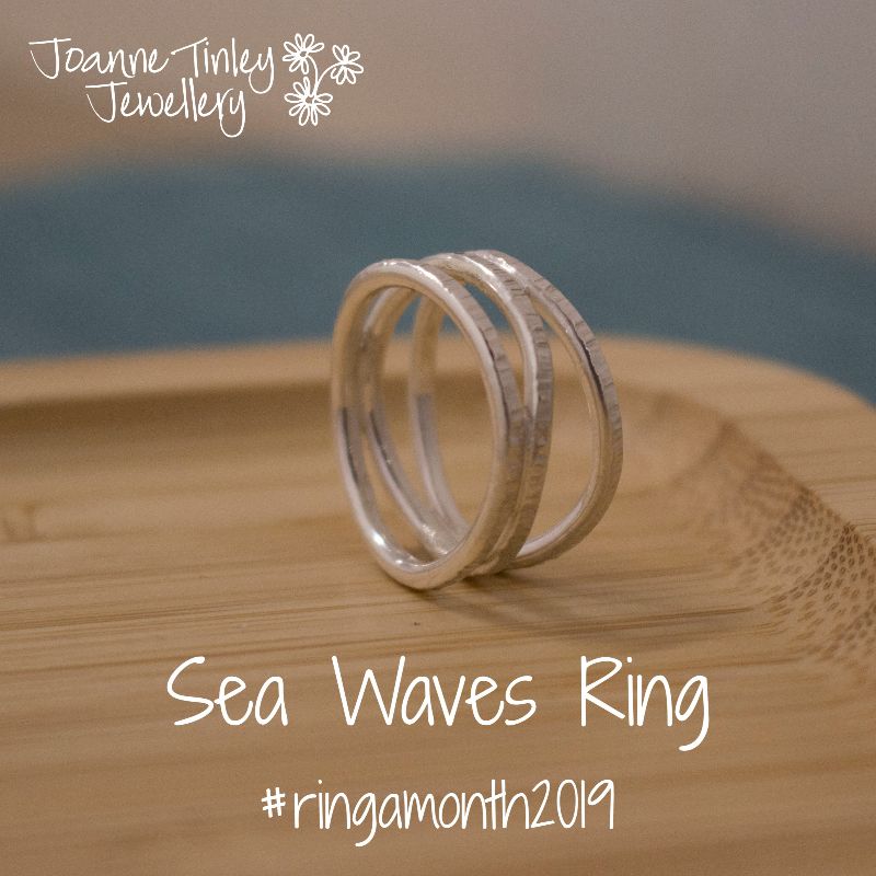 jotinley's tweet photo. I'm celebrating my 60th video class - and it's free for the first 24 hours! Learn how to make the Sea Waves Ring #jewellerymaking #jewelrymaking #jewelleryclass #silverrings #jewelryclass https://t.co/f7hVoS5a5o https://t.co/MRhjxAMqpZ