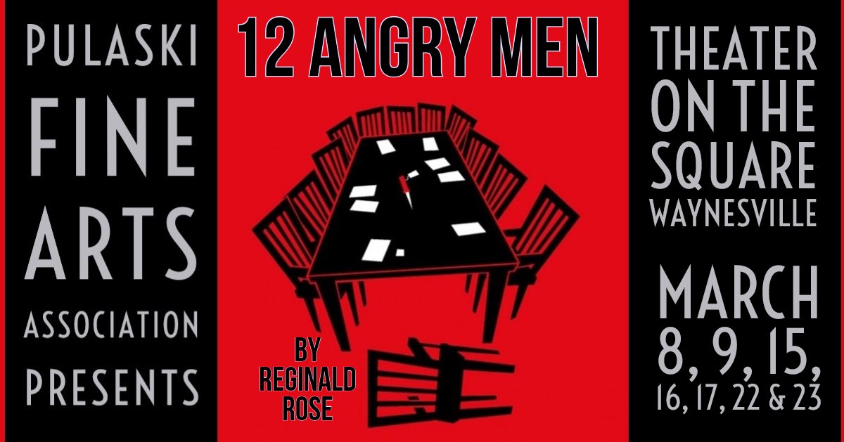 Pulaski County Usa On Twitter 12 Angry Men Take The Theater On The Square Stage In Downtown Waynesville This March Waynesville Fortleonardwood Pulaskicountyusa Totstuesday Supportthearts Https T Co Xqmd2q8qt1