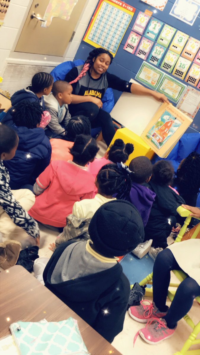 Special thanks to Alabama State University’s “Read and Rise” students for taking time out of their busy schedule to read to our K-6 students🥰 #myASU