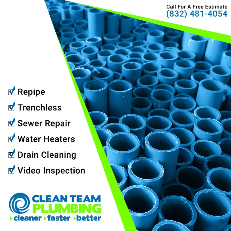 CleanTeamRepipe's tweet image. Replace your galvanized pipes with PEX today. We offer a 10-year guarantee on our work and a 25-year manufacturer’s warranty on PEX liners. Call Clean Team Repipe today for a free estimate. #houston #pex #repipe #plumbing

cleanteamplumbing.com/houston-pex-re…