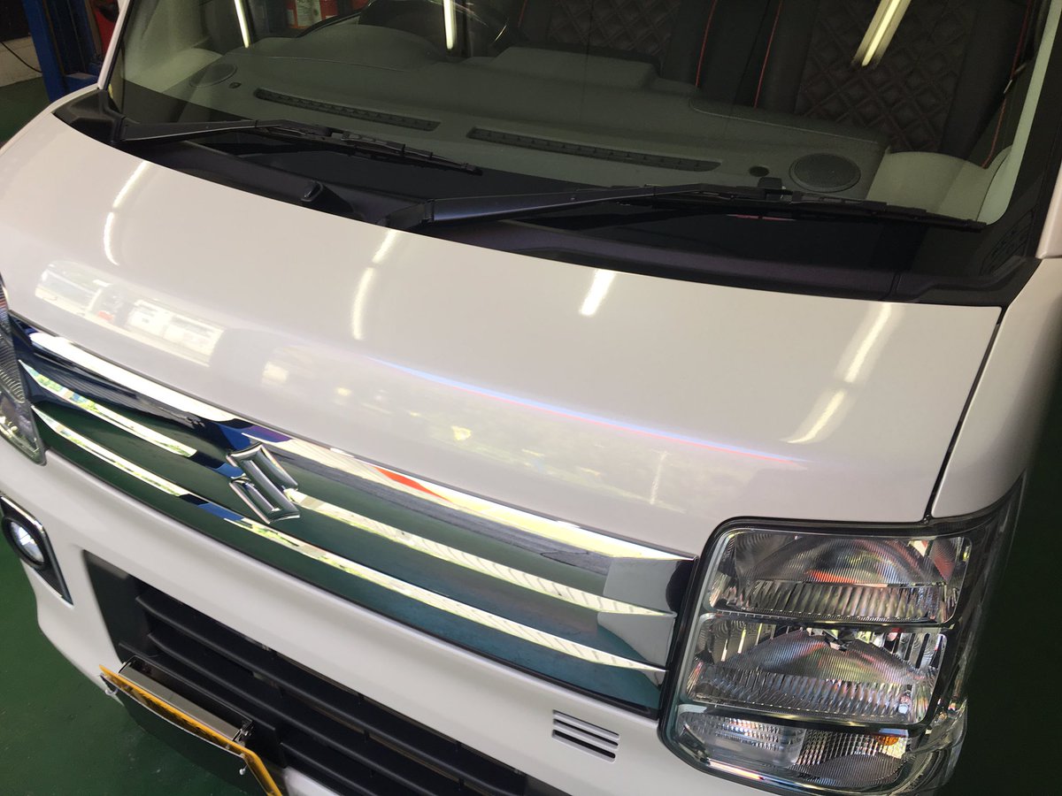mikamosekiyu's tweet photo. 本日の施工車
 SUZUKI  EVERY
#Mcoat1 （2層型）
#1年耐久ガラスコーティング 
サイズS 21,000円
ご施工ありがとうございました😁
Produce by #GGuard https://t.co/HIUeD5v3mn