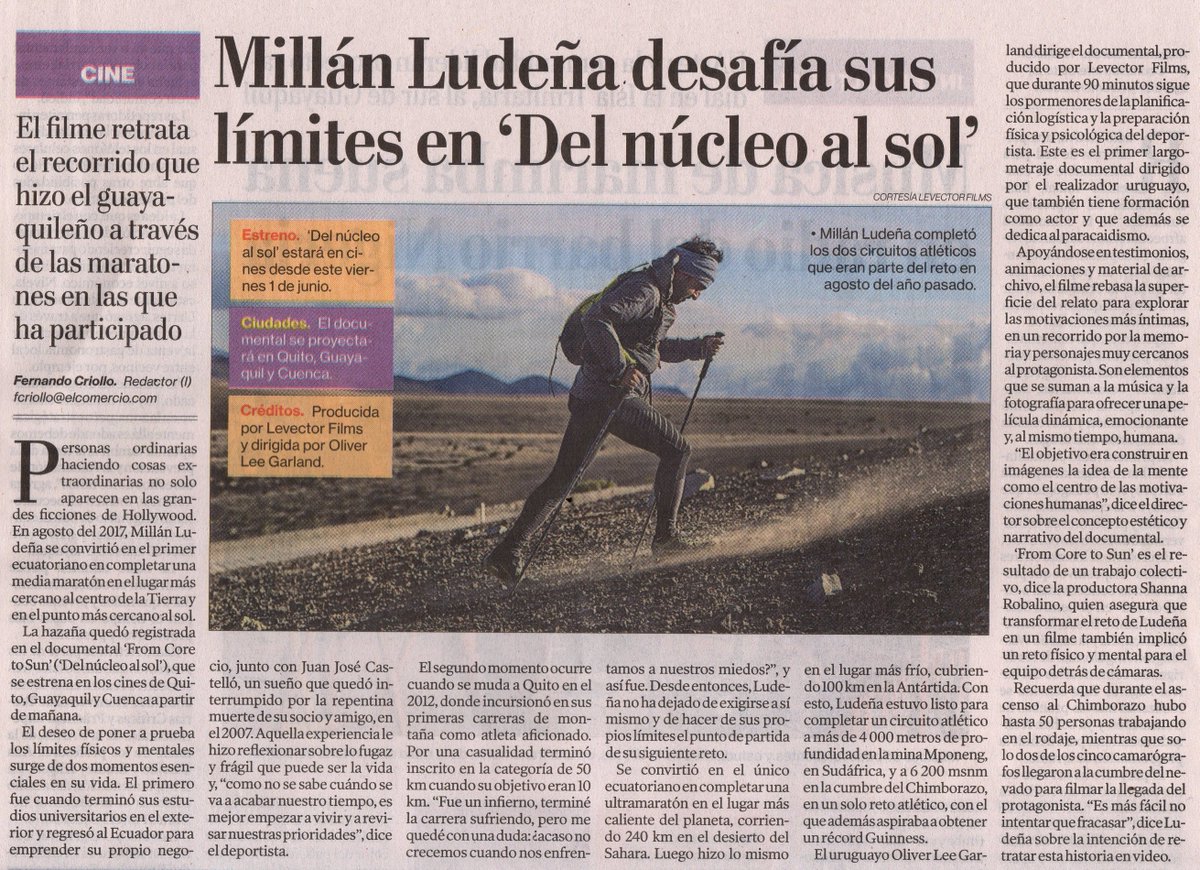 CRF_AGENCIA's tweet photo. ¡Felicidades @MillanLudena y #Levector! @FromCoreToSun está preseleccionada a Mejor Película Documental - @PremiosPlatino. Tanto trabajo y amor al cine nacional dan más resultados en la internacionalización de lo nuestro. Gracias por confiar en CRF para #RRPP ¡Estamos orgullosas! https://t.co/MP2vBNHskk