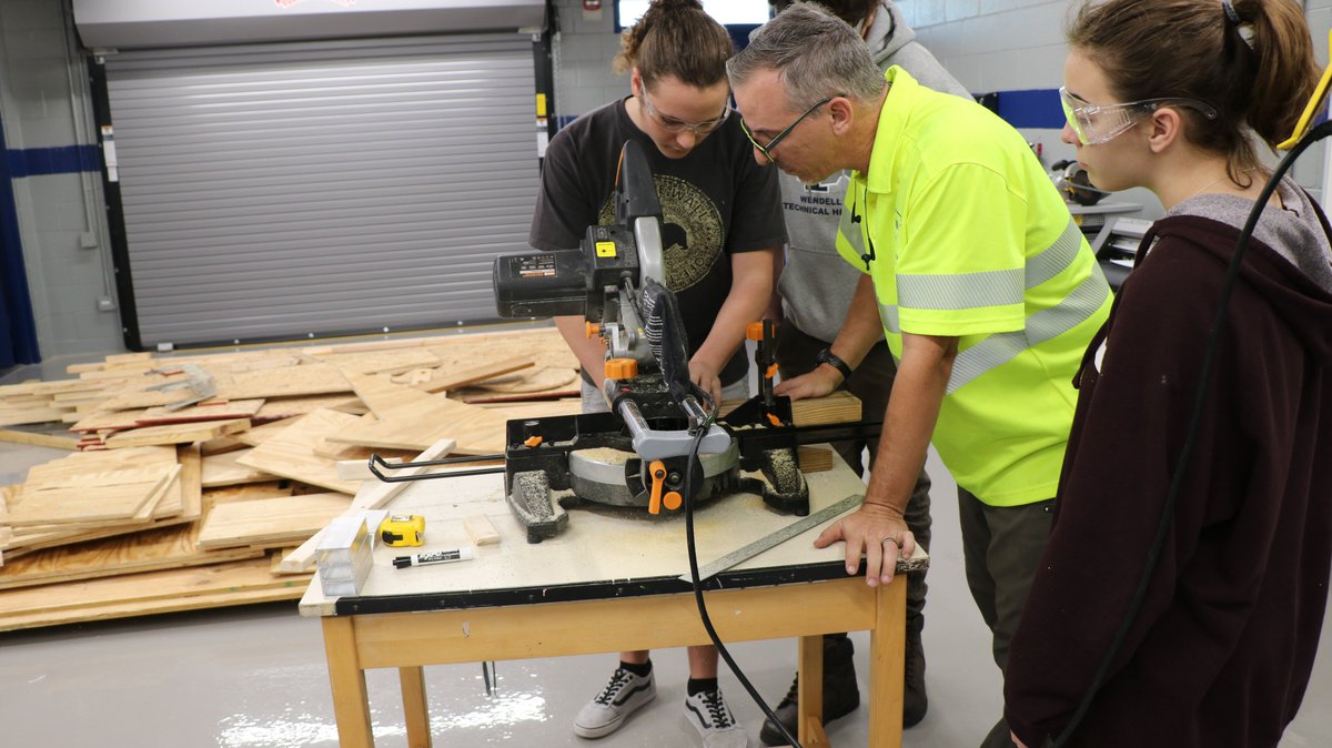 Working on getting the parts ready to build our robot