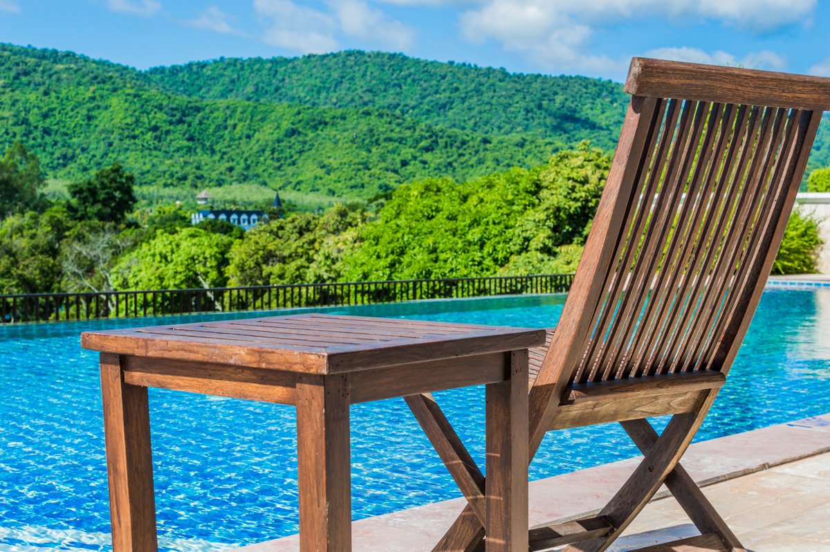 This warm sunny day has us dreaming of poolside relaxation. How many days 'till Summer? #summerdreaming #poolpros #completeaquaticssolutions #divein <a href="/AquaticsR/">R and R Aquatics</a>