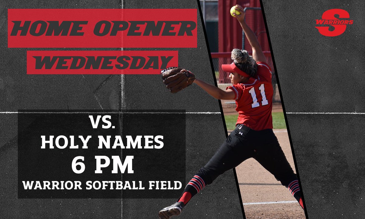 The softball home opener is TOMORROW! Get ready Warriors, softball takes on Holy Names on Feb. 6th at 6 PM. Get in for free with a Warrior ID to Warrior Softball Field. 

#gostanstate #valleytough