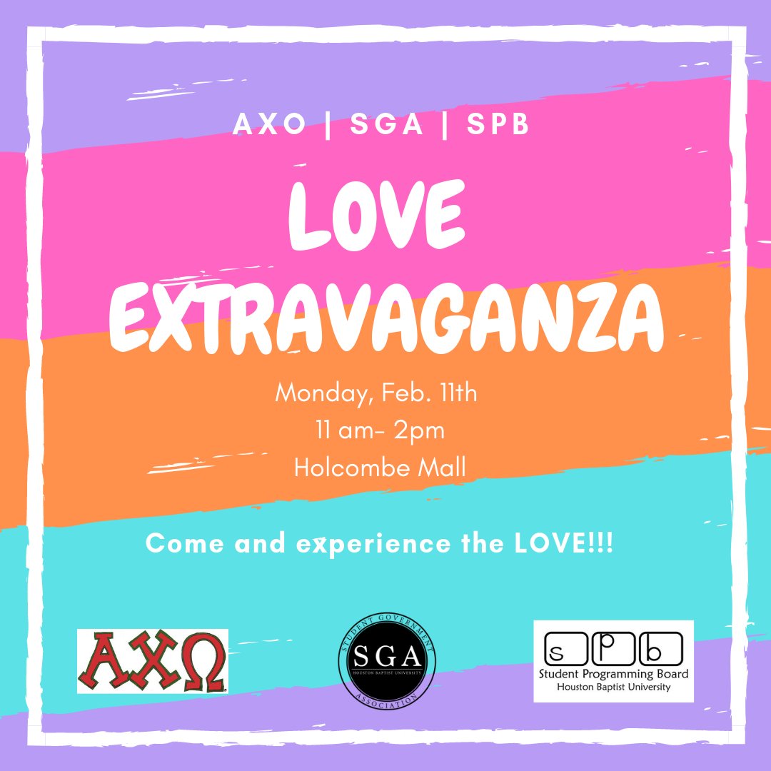 HBUInvolvement's tweet photo. Come and experience the LOVE!!  #HBUAXO #HBUSPB  #HBUSGA https://t.co/8YOkLAJMsb