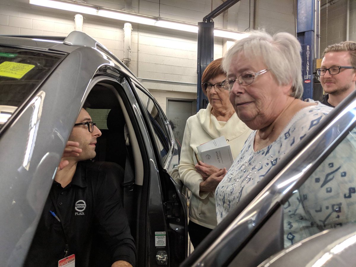 Excellent turn out tonight for @plaza_nissan Ladies' Car Care Clinic! This is when we offer up Nissan Owners a chance to ask questions about their vehicle and we offer up the answers! Always a great night! #PlazaCares #HamOnt #CarCare #Safety #Technology #NoBadQuestions