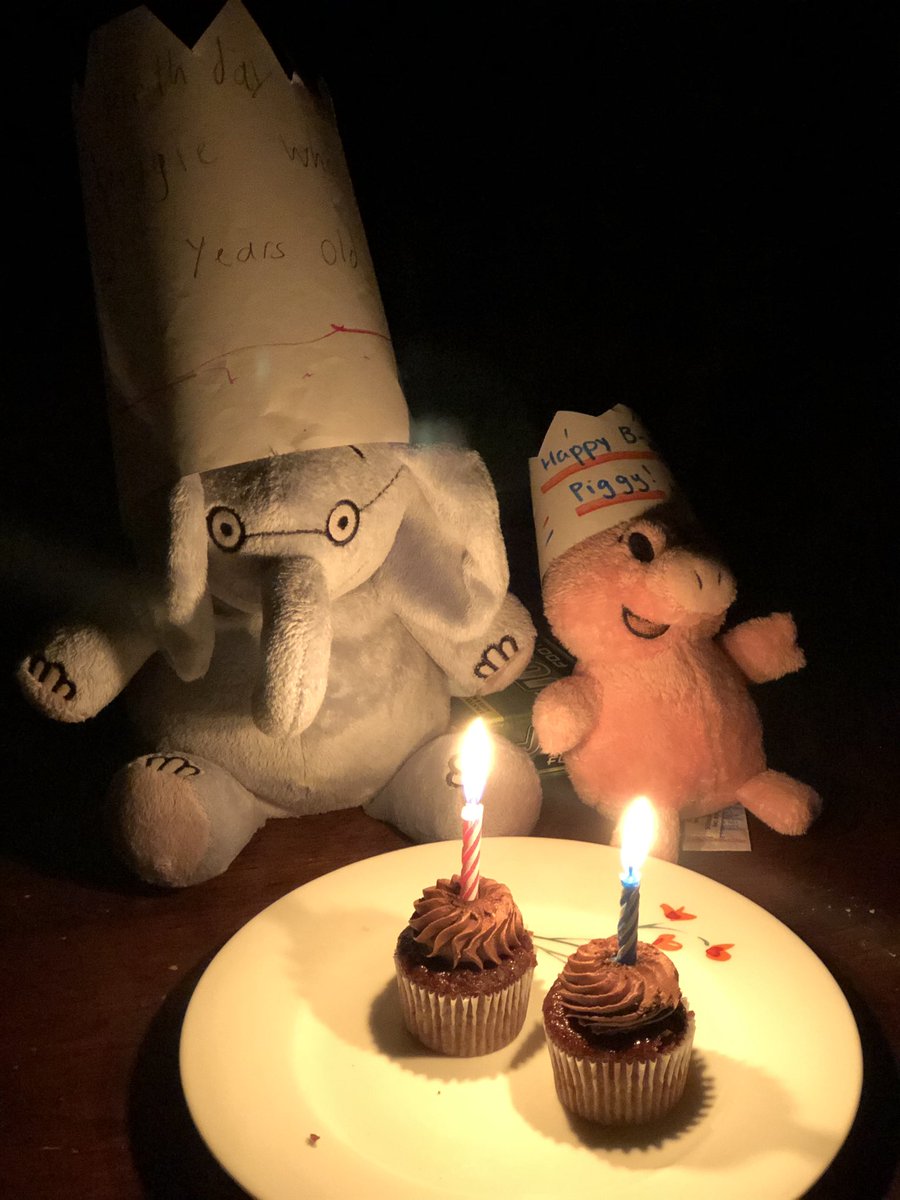 The 5yo was adamant that “Gerald and Piggie share a birthday and it’s today and they are 10 years old”. (Older sibs helped with party attire.) #Kindergarten @friendsoftheapl <a href="/Warren_Library/">Warren Shire Library</a> <a href="/The_Pigeon/">The Pigeon</a>
