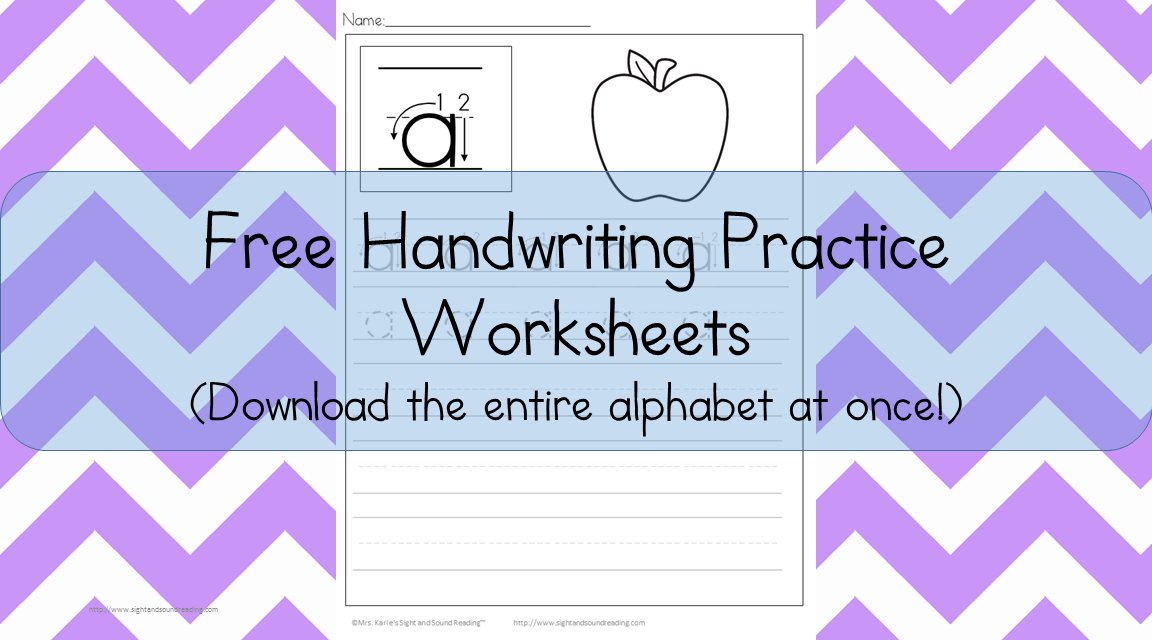 26 Free Handwriting Practice for Kids Worksheets-Easy Download!
