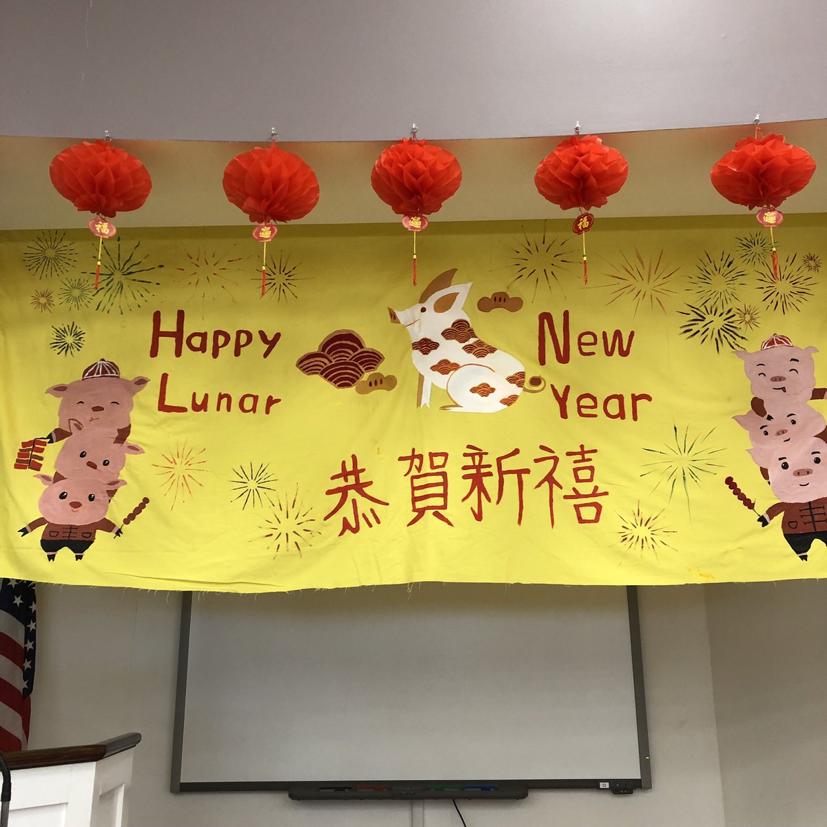 PerkiomenSchool's tweet photo. Today is the Lunar New Year, a Chinese festival that celebrates the beginning of a new year on the traditional Chinese calendar. Perkiomen celebrated this event with bright decorations, delicious food, singing, and even a dragon dance! https://t.co/sqRIeCGVWb