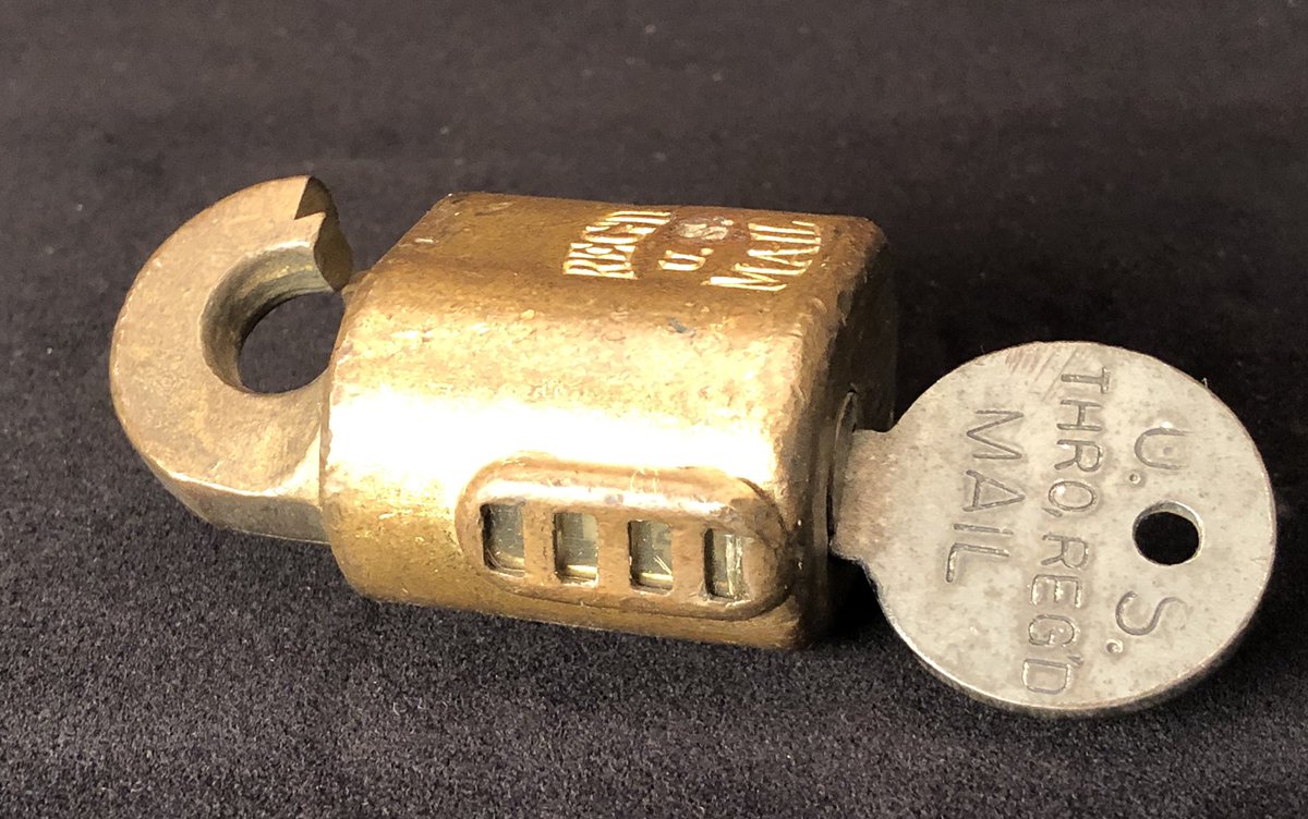 mattblaze's tweet image. This is one of my favorite old locks, used to secure registered mail containers. It can be picked, but that’s not the main security function. It has a counter that advances whenever it’s opened, making it difficult steal mail undetected. It’s essentially a re-usable seal.