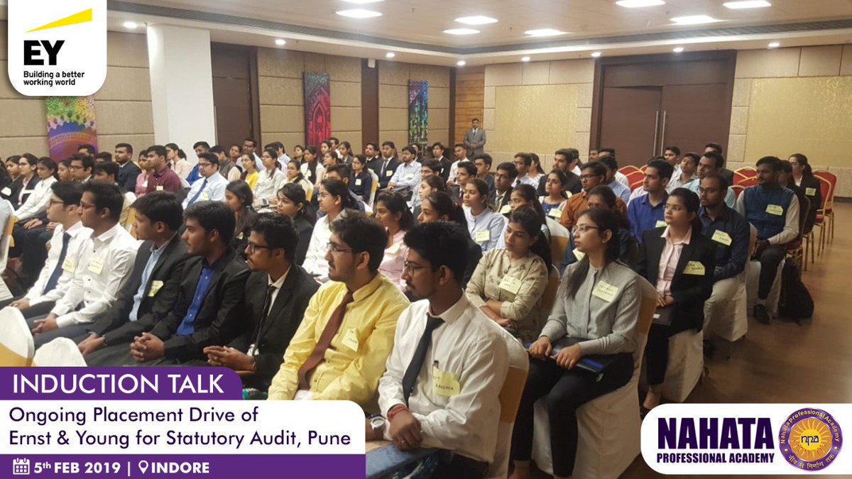 NPAIndia's tweet photo. Some sneak-peeks of the ongoing placement drive of Ernst &amp; Young for Statutory Audit, Pune. https://t.co/tO2R5e263Q