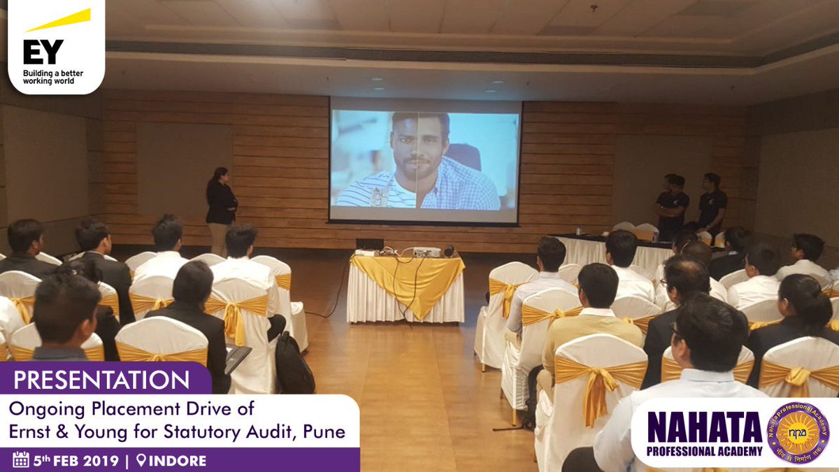 NPAIndia's tweet photo. Some sneak-peeks of the ongoing placement drive of Ernst &amp; Young for Statutory Audit, Pune. https://t.co/tO2R5e263Q