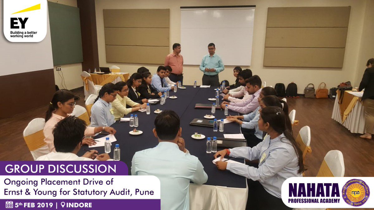 NPAIndia's tweet photo. Some sneak-peeks of the ongoing placement drive of Ernst &amp; Young for Statutory Audit, Pune. https://t.co/tO2R5e263Q