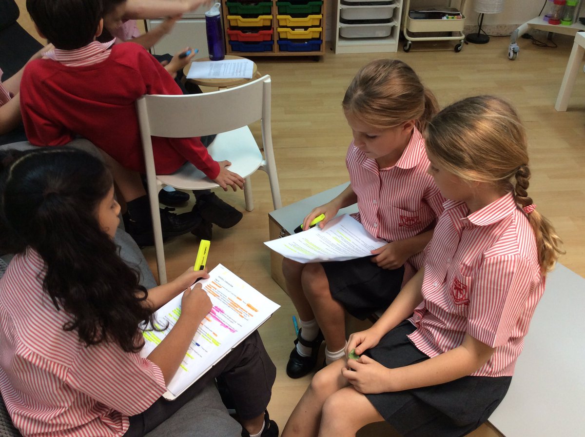 DESSyear5's tweet photo. Analyzing and discussing key quotes from Frankenstein in Literacy @Dessdubai #DESS_yearfive_orange  #PointEvidenceExplanation https://t.co/7T58CAgkUL