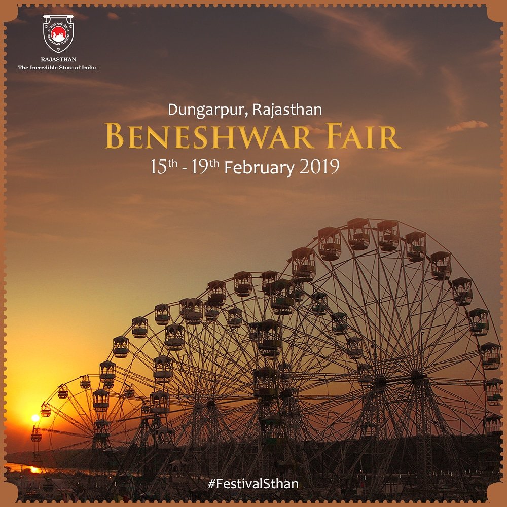 my_rajasthan's tweet photo. Held in Dungarpur, the Beneshwar Fair is a tribal festival. Bhils from across the states of Gujarat, Rajasthan & Madhya Pradesh come to take a dip at the meeting point of the Mahi River and the Som River.
#FestivalSthan #MyRajasthan #PadharoMhareDesh https://t.co/QywqkUZj84