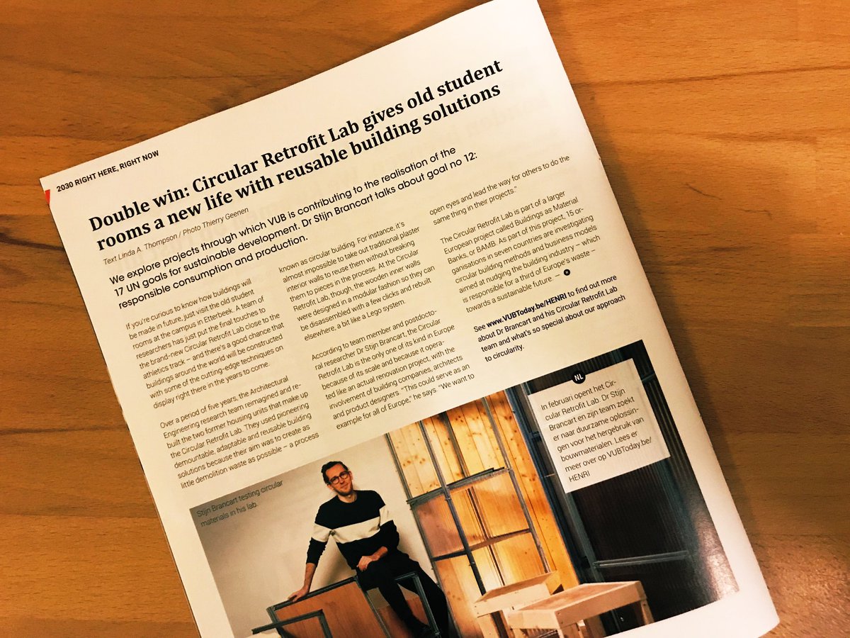 Double win. #CircularRetrofitLab gives old student rooms new life with reusable solutions. The story of @stijnbrancart in #HENRI via shar.es/amXKal ♻️

An <a href="/BAMB2020/">BAMB2020</a> project for #SDG12 in #VUBToday #TeamStijn #DesignforChange #ArchitecturalEngineering <a href="/VUBrussel/">VUB</a>