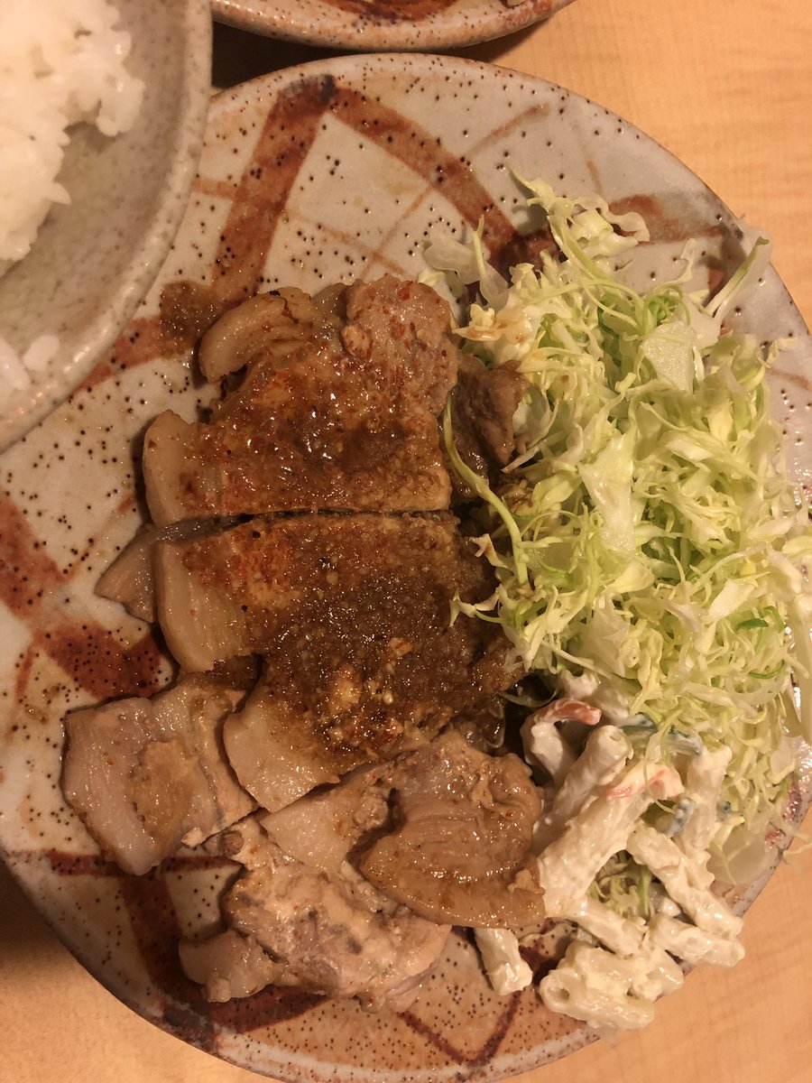 ロースにんにく焼き定食