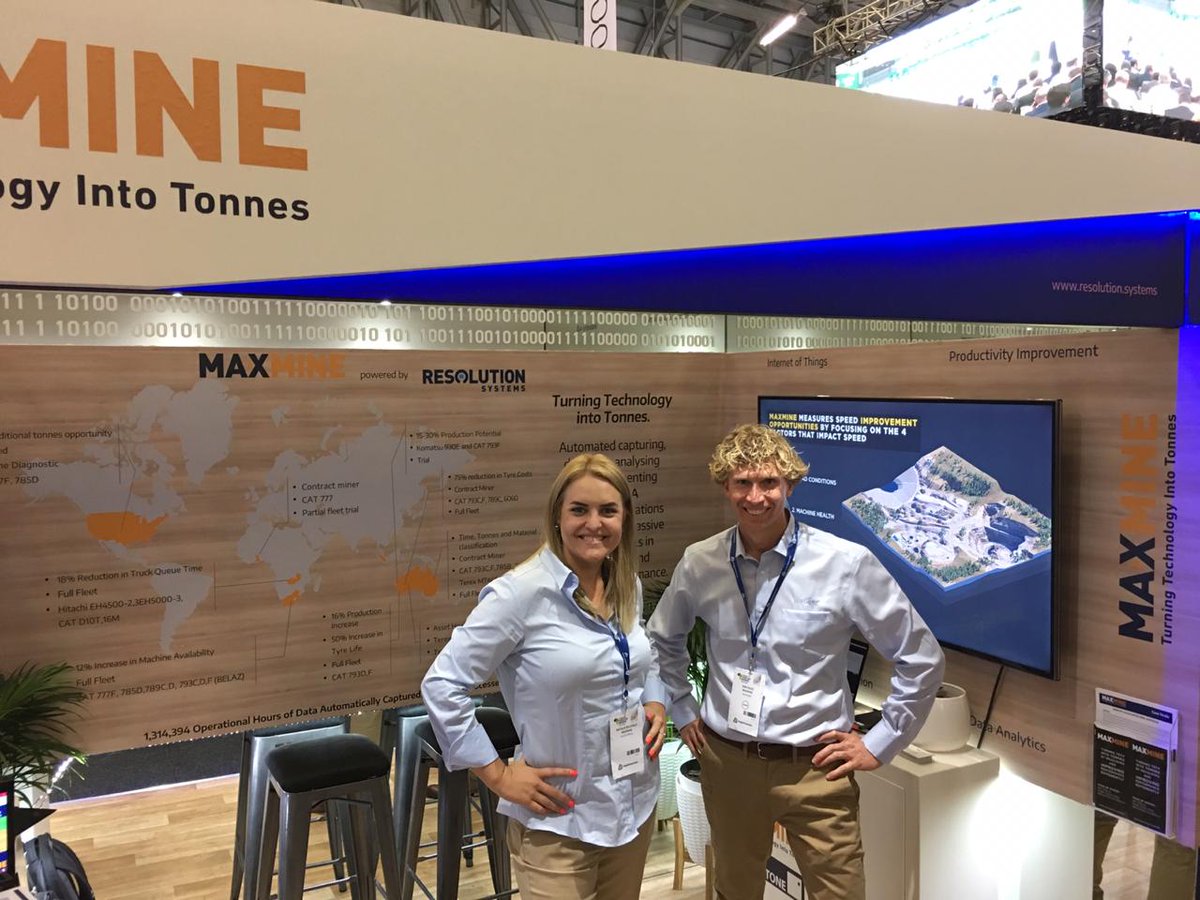RSMaxMine's tweet photo. Welcome back to #MiningIndaba2019 day 3. Drop by and say hi to the team from Resolution Systems and check out MaxMine  @ Stand 1109. 

#MiningIndaba #Turningtechintotonnes #MaxMine https://t.co/H5TweGzpvq