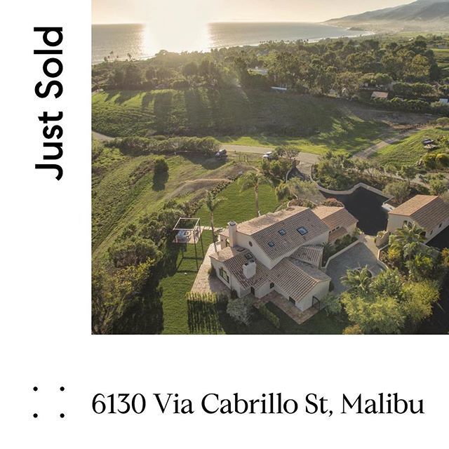 jchrisman's tweet photo. #JUSTSOLD #VIACABRILLO

Another successful week for @the.malibu.life with yesterdays sale of this beautiful ocean view compound @6130ViaCabrillo, located in one of Malibu’s most sought-after neighborhoods- Malibu Park.

Thank you to our sellers for trust… https://t.co/AkVx2gyNWx https://t.co/SC1RtanDoO