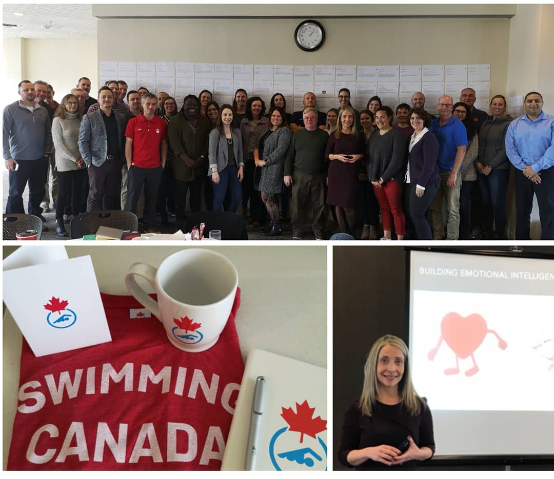 A wonderful day with the Swimming Canada team. Thank you for having me! #elevateyourimpact #LeadFromWithin #presence #EmotionalIntelligence #professionaldevelopment