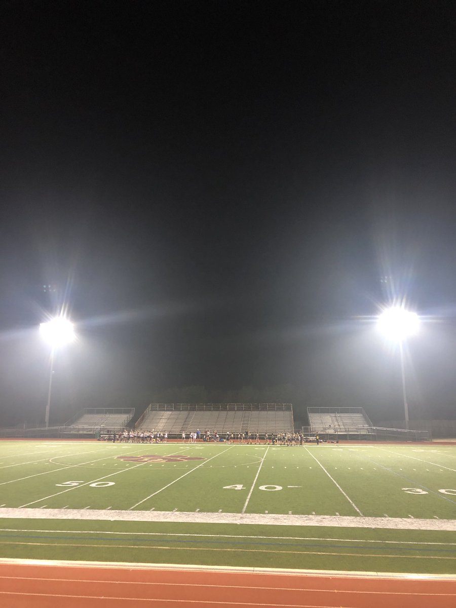 First Games of the season under the lights vs Dripping Springs 
JV ties Dripping Springs 6-6
Varsity leads 9-5 at the half